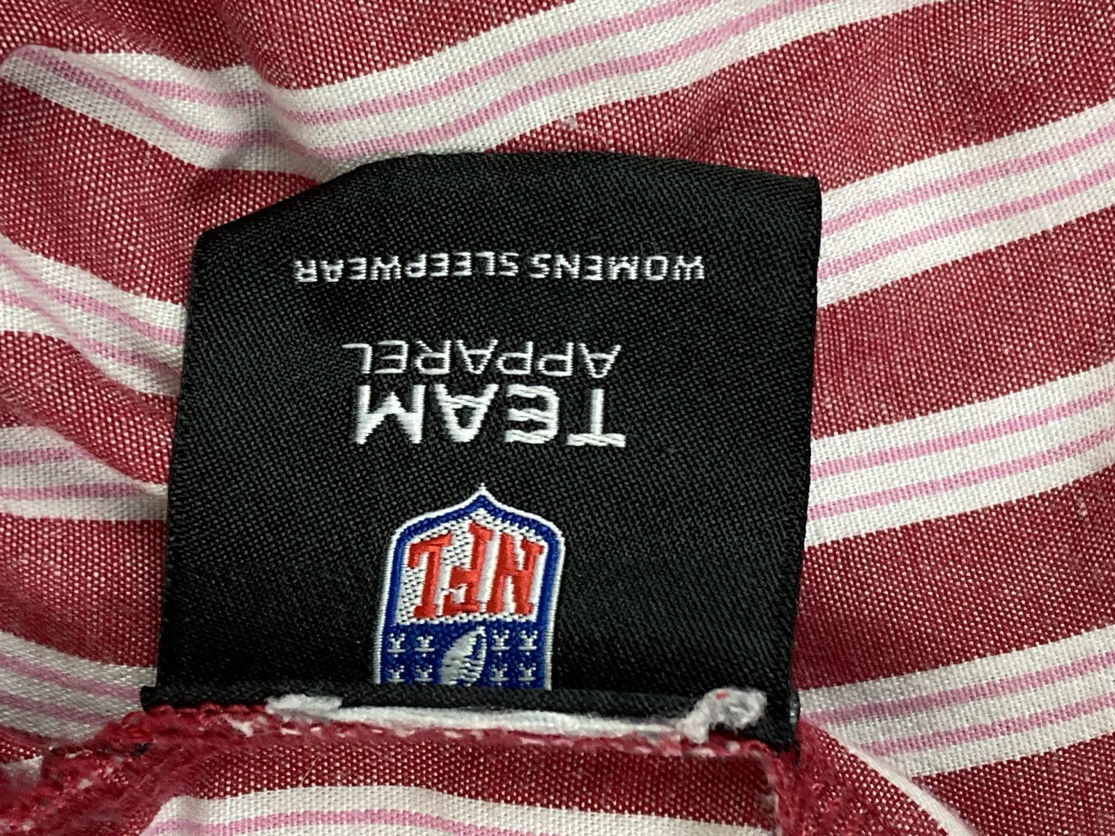 San Francisco 49ers Women's Pajama Pants Striped Drawstring Red White Size M