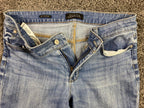 Talbots Flawless Five Pocket Boyfriend Jeans Women Size 8 Blue Stretch Denim