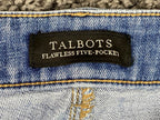 Talbots Flawless Five Pocket Boyfriend Jeans Women Size 8 Blue Stretch Denim