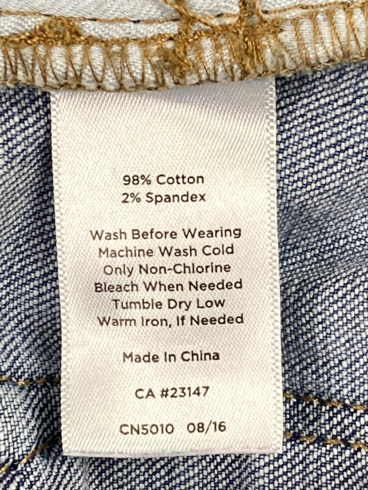 Talbots Flawless Five Pocket Boyfriend Jeans Women Size 8 Blue Stretch Denim