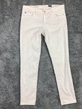 AG Adriano Goldschmied The Stilt Womens 30R Blush Pink Slim Cigarette Jeans