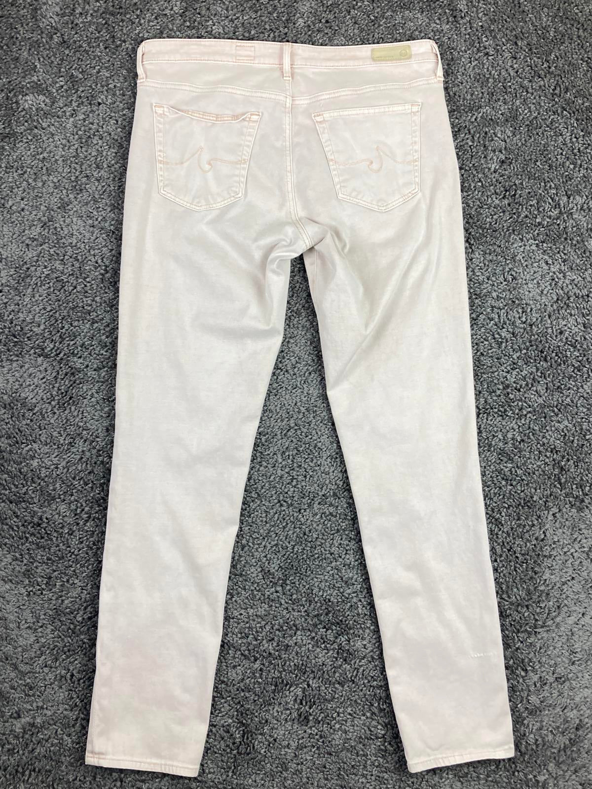 AG Adriano Goldschmied The Stilt Womens 30R Blush Pink Slim Cigarette Jeans