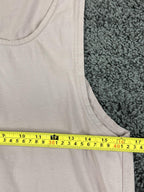 ASRV Supima Essential Slim Tank Mauve Pink Mens Training Gym Top  Size Medium