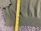 Timberland Quarter Zip Sweater Men's Green 100% Cotton Pullover Sz XL