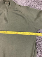 Timberland Quarter Zip Sweater Men's Green 100% Cotton Pullover Sz XL