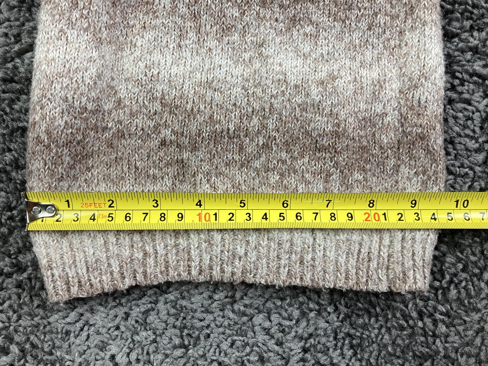 Zara Knit Pants Girls Brown Beige Striped Wide Leg Pull On  Size 11-12