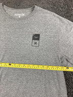 Hurley John John Florence JJF Signature T-Shirt Gray Mens Surf Skate Graphic XXL