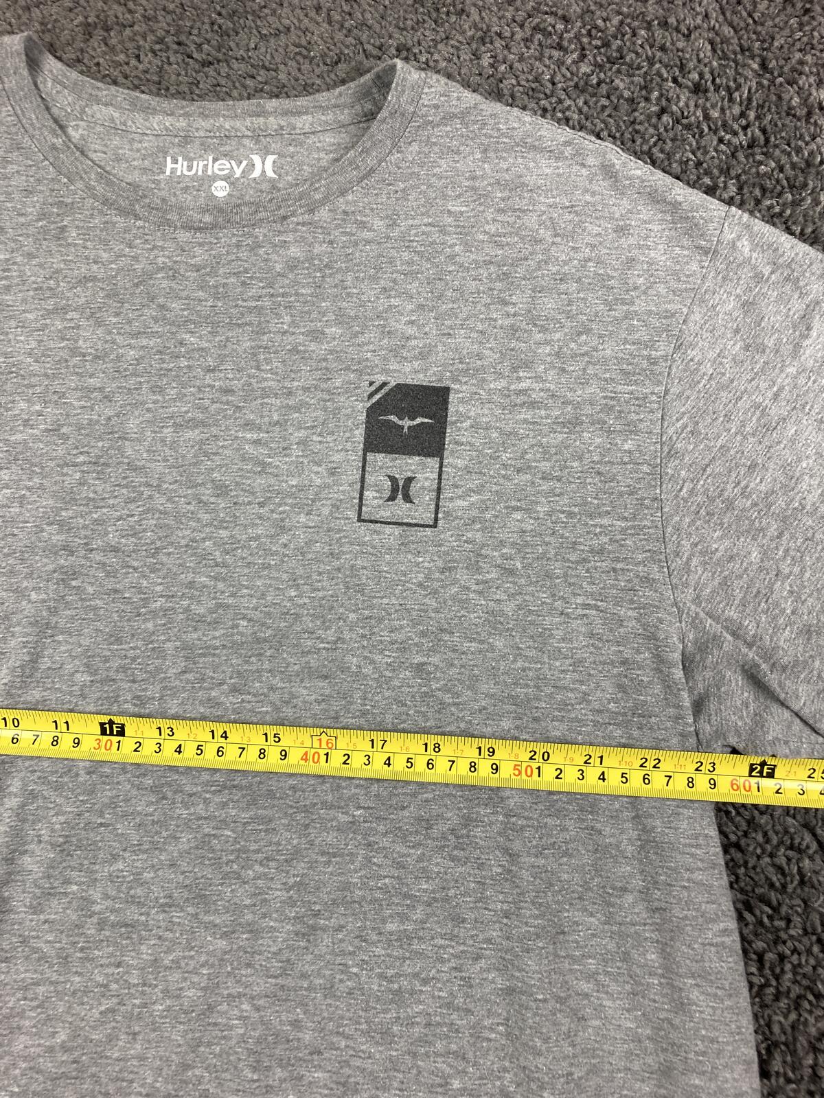 Hurley John John Florence JJF Signature T-Shirt Gray Mens Surf Skate Graphic XXL