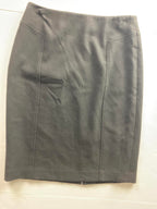 Halogen Black Pencil Skirt Size 4 Lined Stretch Sheath Back Zipper Dry Clean