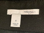 Halogen Black Pencil Skirt Size 4 Lined Stretch Sheath Back Zipper Dry Clean