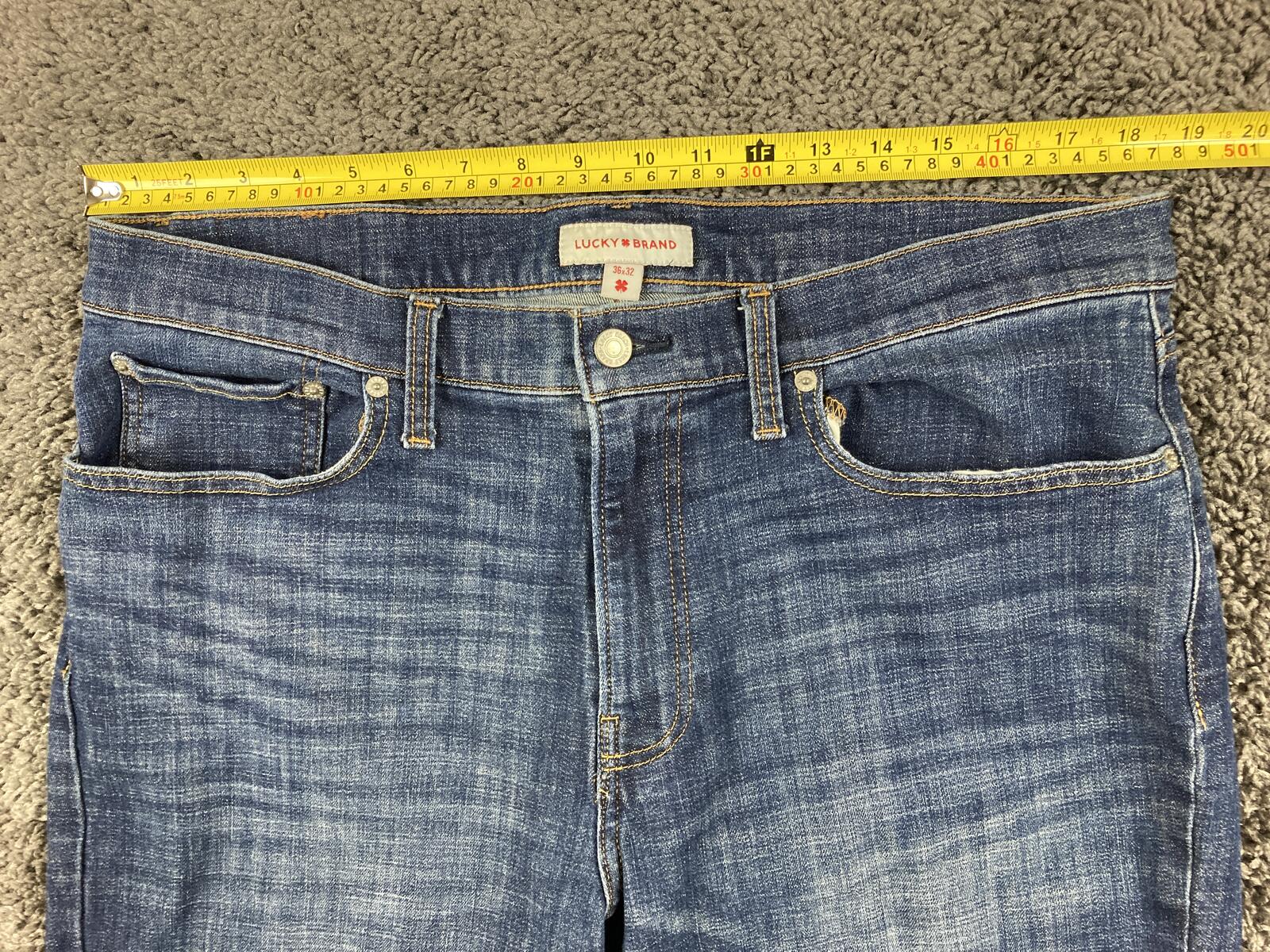 Lucky Brand 121 Men’s 36x30 Blue Slim Straight Jeans