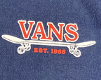 Vans OTW Hoodie Unisex  Blue Fleece Graphic Sz XS