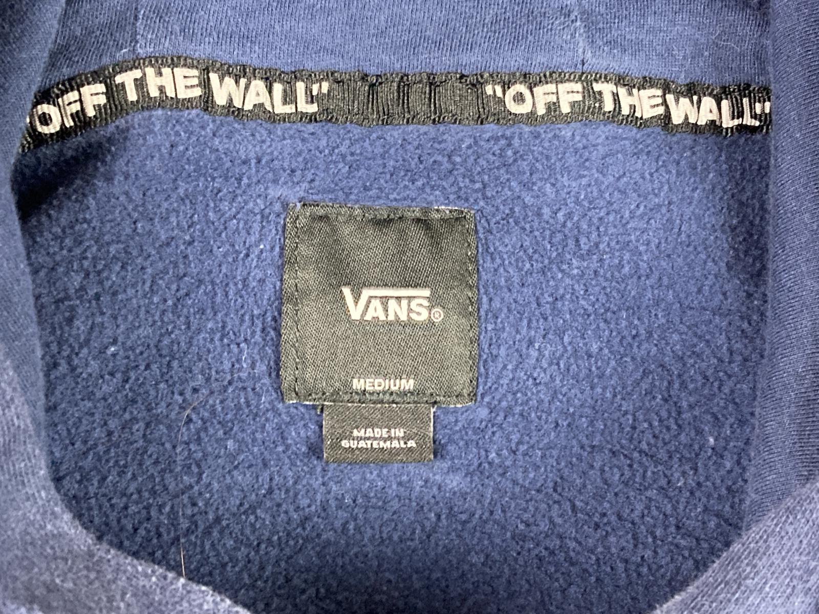 Vans OTW Hoodie Unisex  Blue Fleece Graphic Sz XS