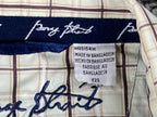 George Strait Wrangler Western Shirt  Mens Sage Green Plaid Pearl Snap Cotton XL
