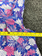 Adonna Women'sFloral Nightgown Sleeveless 100% Cotton Ruffle Hem Sizes M