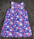 Adonna Women'sFloral Nightgown Sleeveless 100% Cotton Ruffle Hem Sizes M