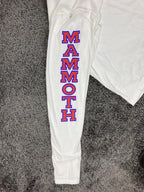 Mammoth Mountain California Long Sleeve Shirt Mens White Snowboard Graphic Sz L