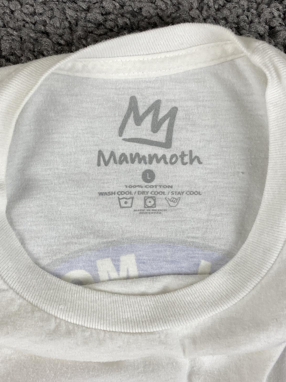 Mammoth Mountain California Long Sleeve Shirt Mens White Snowboard Graphic Sz L