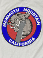 Mammoth Mountain California Long Sleeve Shirt Mens White Snowboard Graphic Sz L