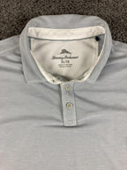Tommy Bahama Emfielder IslandZone Polo Shirt Men Blue Short Sleeve Sz XL