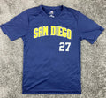 MLB San Diego Padres Matt Kemp 27 Navy Performance T Shirt Mens Size M