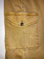 LOGO by Lori Goldstein Women’s Boyfriend Pants Cargo Size 14P Honey Tan Stretch