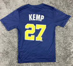 MLB San Diego Padres Matt Kemp 27 Navy Performance T Shirt Mens Size M