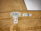 LOGO by Lori Goldstein Women’s Boyfriend Pants Cargo Size 14P Honey Tan Stretch
