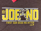 BreakingT JOE-NO Joe Musgrove 1st Padres No Hitter T Shirt Mens XL Brown MLB NWT