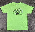 Sky Zone Glow Zone Graphic T-Shirt Men's Neon Green Cotton Blend Sz Large