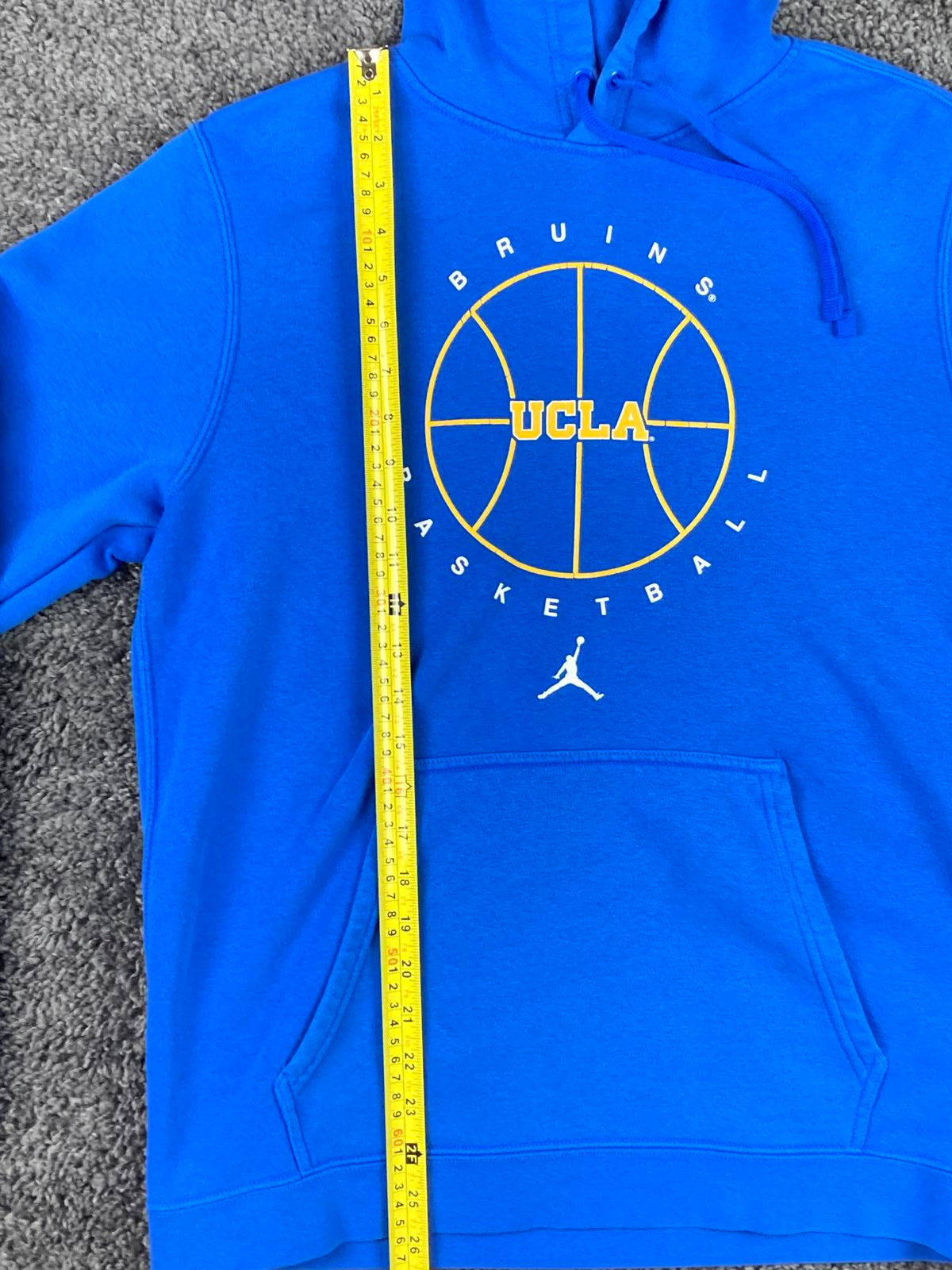 Nike Jordan UCLA Bruins Basketball Hoodie Men's Blue Club Fleece Pullover Size M