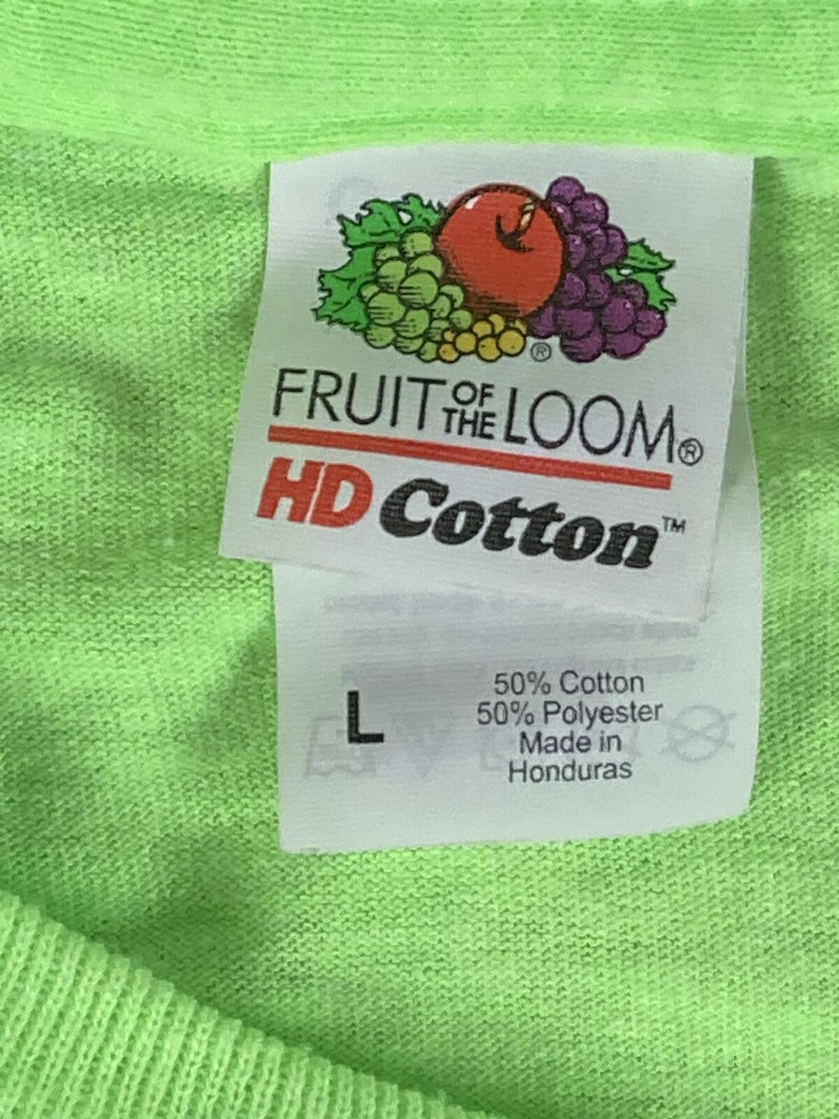 Sky Zone Glow Zone Graphic T-Shirt Men's Neon Green Cotton Blend Sz Large