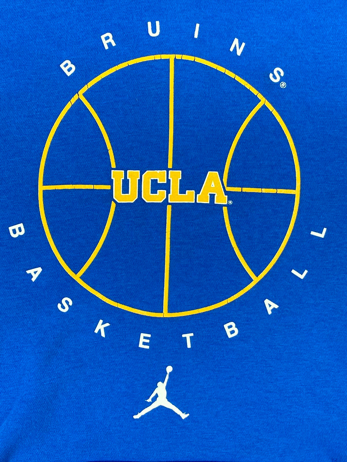 Nike Jordan UCLA Bruins Basketball Hoodie Men's Blue Club Fleece Pullover Size M