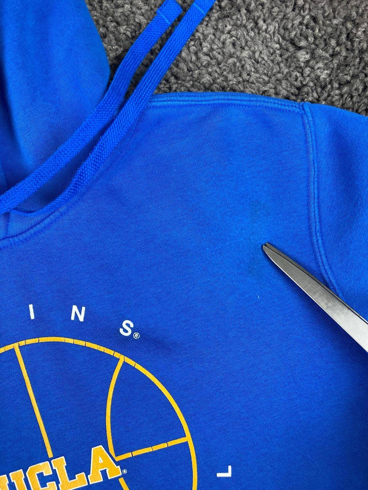Nike Jordan UCLA Bruins Basketball Hoodie Men's Blue Club Fleece Pullover Size M