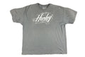 Hurley T Shirt Mens Gray Classic Fit Short Sleeve Script Logo Cotton Surf Sz XXL