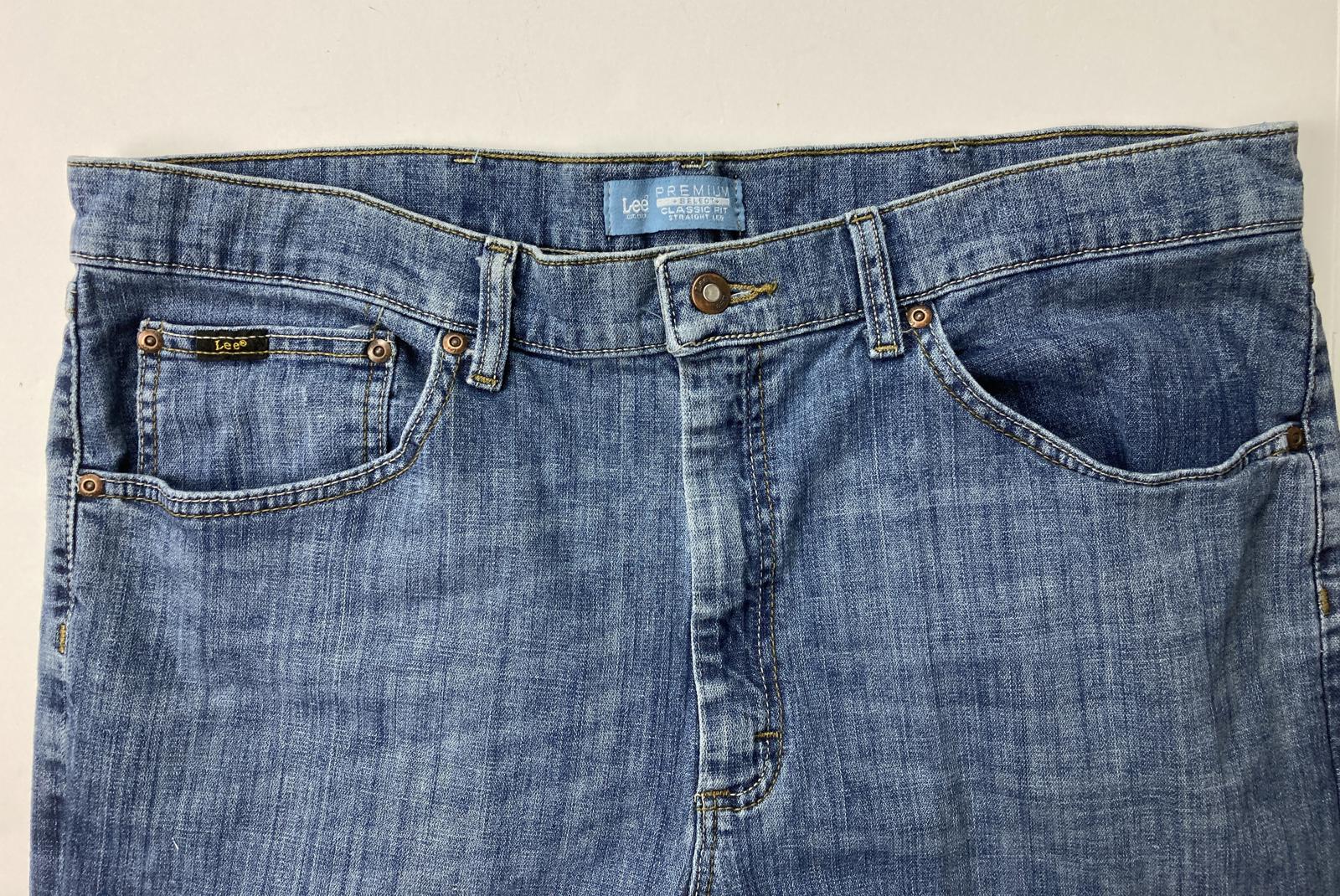 Lee Premium Select Men’s Classic Fit Straight Leg Jeans Blue Denim Sz 40x32