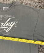 Hurley T Shirt Mens Gray Classic Fit Short Sleeve Script Logo Cotton Surf Sz XXL