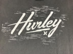 Hurley T Shirt Mens Gray Classic Fit Short Sleeve Script Logo Cotton Surf Sz XXL