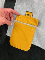 Picture Organic Clothing Snap Fleece Pullover Mens L Black Gray Yellow