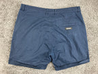 Zanerobe Men's Navy Blue Chino Shorts Cotton Stretch Cuffed Size 36