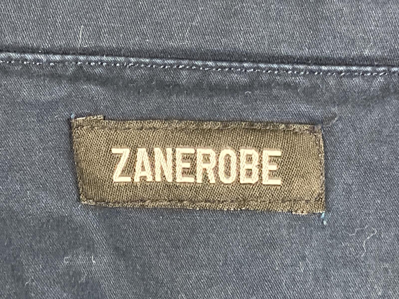 Zanerobe Men's Navy Blue Chino Shorts Cotton Stretch Cuffed Size 36