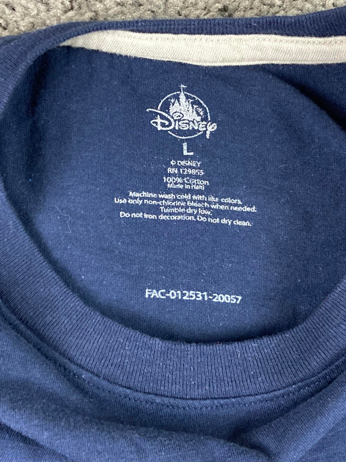 Disney Disneyland Resort Long Sleeve Shirt Navy Men’s Size Large