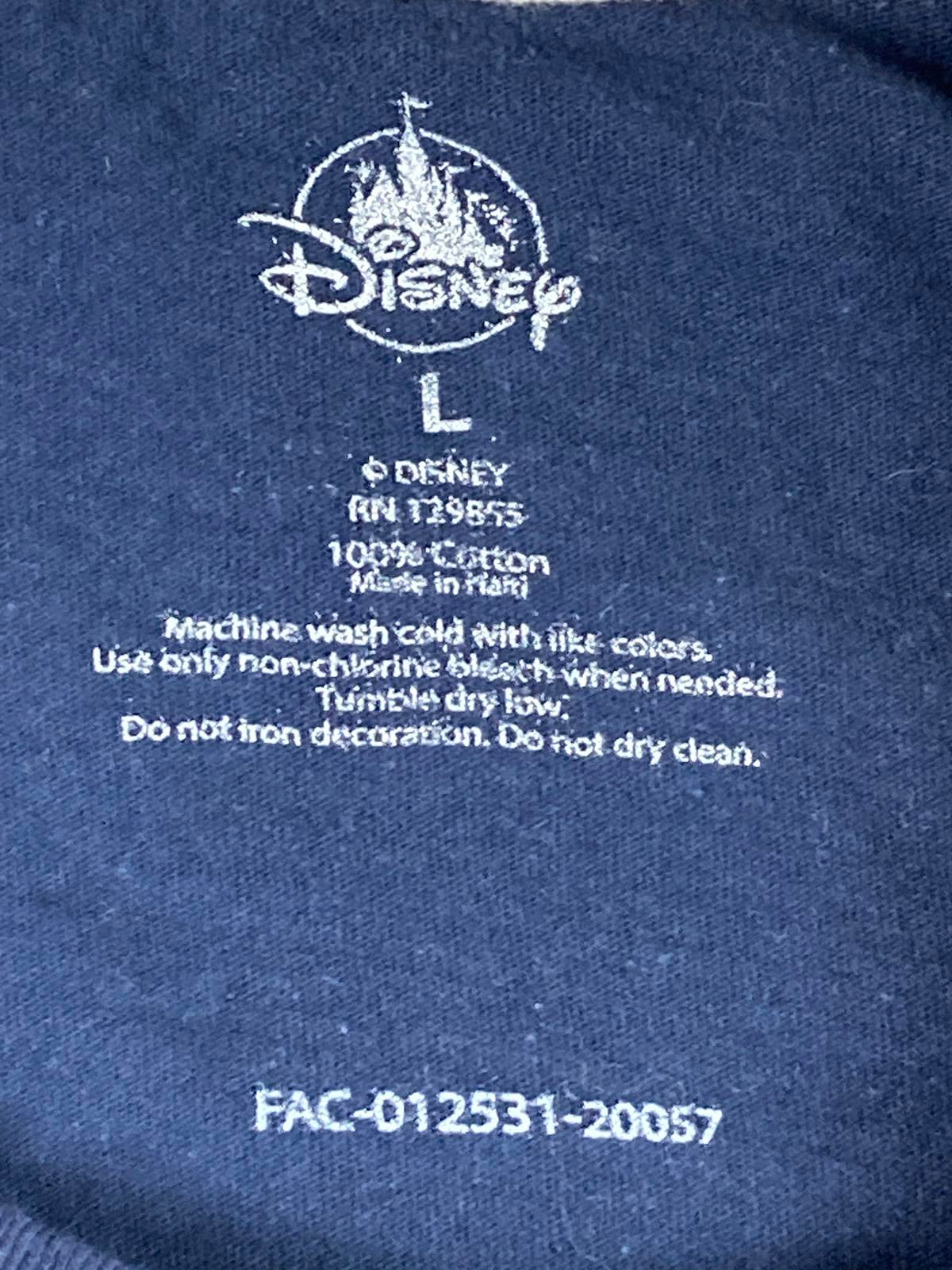 Disney Disneyland Resort Long Sleeve Shirt Navy Men’s Size Large