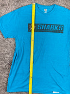 NHL San Jose Sharks Graphic T-Shirt Teal Mens Official Licensed Sz L