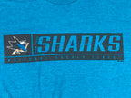 NHL San Jose Sharks Graphic T-Shirt Teal Mens Official Licensed Sz L