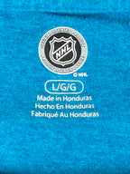 NHL San Jose Sharks Graphic T-Shirt Teal Mens Official Licensed Sz L