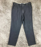 Abercrombie & Fitch Loose Fit Linen Blend Pants Mens 34x31 Black