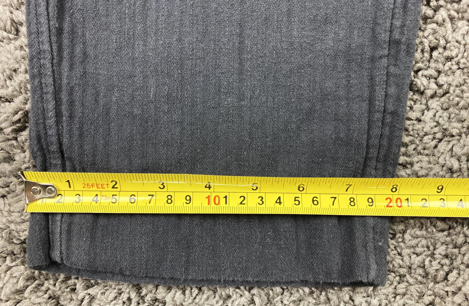 Abercrombie & Fitch Loose Fit Linen Blend Pants Mens 34x31 Black