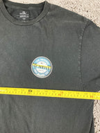 O'Neill T Shirt Mens Black Modern Fit Santa Cruz Surf Graphic Cotton Tee Sz L
