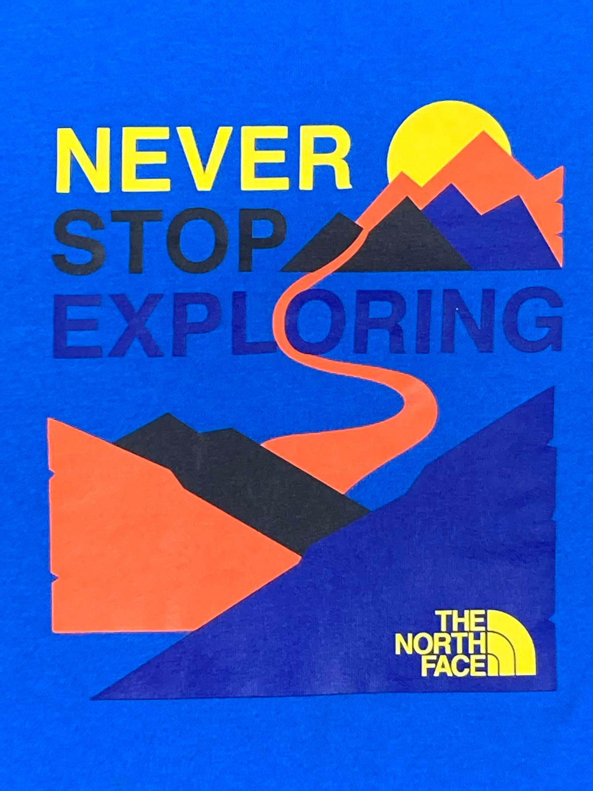 The North Face Boys  Hoodie Blue Never Stop Exploring Size XL 18/20